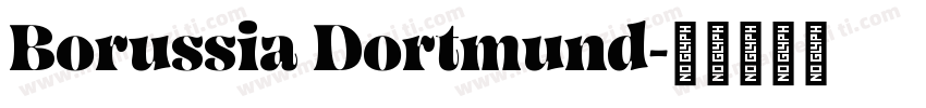Borussia Dortmund字体转换